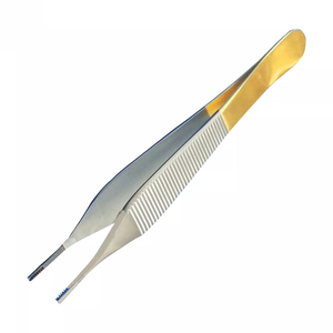 Pinzas Adson Marrones Profesionales para Manipulación de Tejidos Quirúrgicos, Instrumento de Acero Inoxidable de Grado Médico - Product Image 3