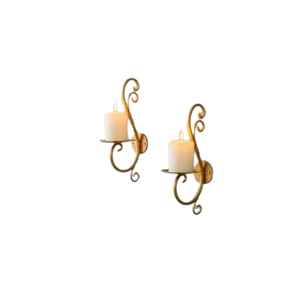 Juego de 2 Lámparas de Metal para Sala de Estar y Decoración de Mesa, Jarrones Decorativos Dorados de 9 Pulgadas para Decoración del Hogar de Lujo - Product Image 2