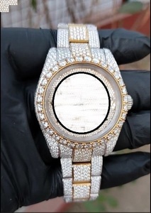 นาฬิกาข้อมือผู้ชาย NYC DIAMOND EMPIRE คุณภาพสูง หรูหรา สไตล์วินเทจ ตัวเรือนสแตนเลสสตีล ระบบออโตเมติก ประดับเพชรโมอิสซาไนต์ หน้าปัดทรงกลม - Product Image 6