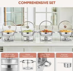 Accesorios profesionales de acero inoxidable para buffet, equipo de catering y eventos para hoteles al mejor precio - Product Image 6