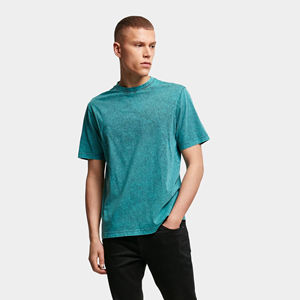 Camiseta de Hombre Estilo Urbano, 100% Algodón Lavado con Ácido, Impresión/Bordado Personalizado, Transpirable, de Secado Rápido, con Tela de 300g - Product Image 5