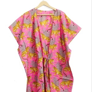 Nouveauté, vêtements de plage à imprimé animal, caftan en coton, robe de chambre, robe de demoiselle d'honneur pour femmes - Product Image 1