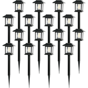 Wholesale 16 Pack Solar LED Spike <b>Lights</b> Waterproof Auto On/Off Garden <b>Pathway</b> Landscape Lamps <b>for</b> Yard Patio Driveway - Product Image 2
