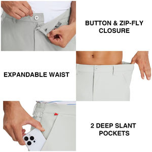 Pantalons de golf pour hommes sur mesure OEM, logo personnalisé, tissu léger, respirant, anti-humidité, haute performance pour golfeurs - Product Image 4