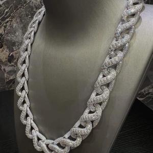 Collier tennis élégant en argent sterling 925 avec moissanite, coupe brillante VVS, aspect diamant, chaîne de luxe, cadeau de bijoux - Product Image 4