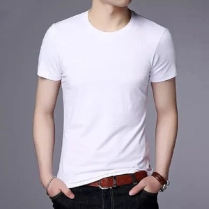 เสื้อยืดเปล่าแบบยูนิเซ็กซ์ขายส่งจำนวนมาก เสื้อยืดโพลีเอสเตอร์สำหรับสกรีนโลโก้ เสื้อยืดเปล่าเรียบๆ เสื้อยืดผู้ชาย - Product Image 4