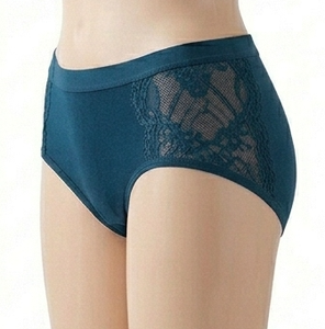 Ropa Interior Femenina de Algodón y Spandex con Ribete de Encaje Azul Marino, Transpirable, Tejido de Punto No Tejido, Ajuste Estándar, Sirius Sports Personalizado - Product Image 5
