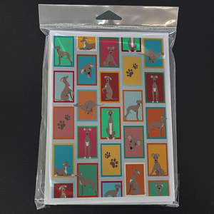 Lunatique A7 Taille 5x7 Italien Greyhound Cartes de Voeux Pack de 8 Cartes de Note Vierges avec Enveloppes Faon Toned - Product Image 3