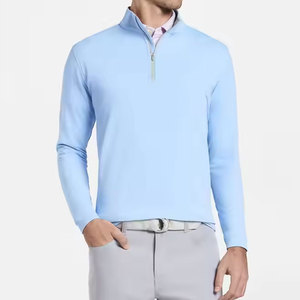 เสื้อสเวตเชิ้ตแบบซิปครึ่งตัวคุณภาพสูงสั่งทำได้ในราคาขายส่ง ยอดขายดีที่สุด เป็นมิตรกับสิ่งแวดล้อม สำหรับผู้ชาย - Product Image 1