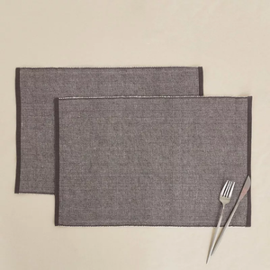 Ribbed Cotton Place Mat Premium Textured <b>Table</b> <b>Protector</b> for Dining - Product Image 1