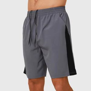 Pantalones Cortos Deportivos de Secado Rápido para Hombre, Transpirables, de Poliéster y Elastano, Casuales, de Cintura Media, con Bolsillos Laterales y Cordón Ajustable, Sólidos - Product Image 5