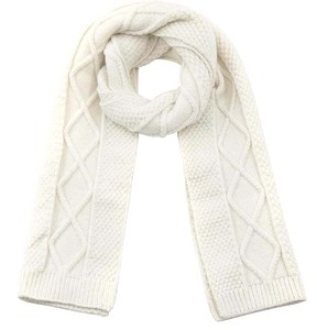 Breathable Cotton-Blend Unisex Knitted Scarf - Winter Muffler - Custom Logo Soft Ribbed Knit <b>Neck</b> <b>Warmer</b> - Product Image 1