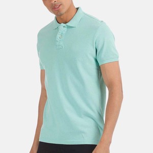 Polo de Manga Corta para Hombre, Color Sólido, Algodón Piqué, Tejido Transpirable, Estilo Casual - Product Image 3