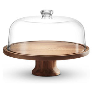 Nouveau design, support à gâteau rond multifonction en bois, ensemble de table pour la présentation de gâteaux d'anniversaire, de mariage, décoration de fête - Product Image 6