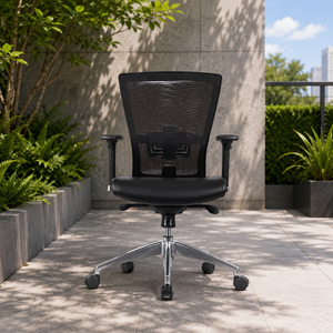 KINSHA Ergonomic Design Modern Lift <b>Chair</b> Executive Office <b>Chair</b> Mesh Swivel Adjustable Lumbar <b>Support</b> PU Armrest Non-Foldable - Product Image 1