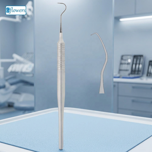 Explorador dental de un solo extremo de acero con mango anatómico, instrumento manual de clase I para limpieza y relleno - Product Image 2