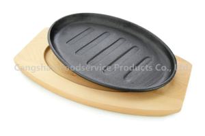 Cast Iron <b>Skillet</b>, Cangshan Cast Iron Fry <b>Pan</b>, Cast Iron Platter Fire No Coating Cast Iron Fry <b>Pan</b> Cast Iron Pre-seasoned - Product Image 4