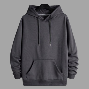 Vente en gros de sweat-shirts unisexes décontractés à capuche, couleur unie, 100% coton, impression numérique automne, service OEM - Product Image 1