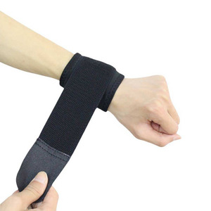 Fitness Workout Weightlifting Adjustable Wrist Strap Buckle/<b>Magnetic</b> Closure Soft Polyester Cotton <b>Material</b> Professional Wrist - Product Image 5