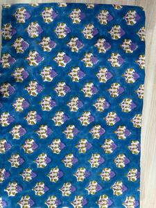 Nuevas telas de algodón estampadas a mano exclusivas de 60*60 cm, 100% algodón puro, telas del grupo Taj disponibles en stock. - Product Image 3