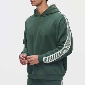 Survêtements personnalisés pour hommes et femmes, sweats à capuche épais 500 GSM 350 GSM en molleton polyester/coton brodé, et shorts amples - Product Image 4
