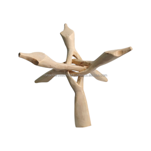 Soporte Decorativo Ajustable de Madera Tallada con Forma de Cobra para Exhibir Cuencos, Geodas y Cristales de Varios Tamaños - Product Image 4