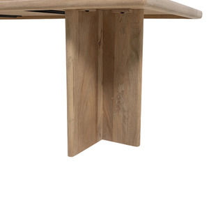 Minimalist Design <b>Foldable</b> Mango Wood Dining <b>Table</b> <b>with</b> Stable T-<b>Legs</b> for Modern Home Furniture - Product Image 6