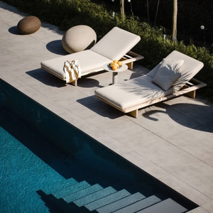 Chaise longue en Teslin avec logo personnalisé, dossier solide, pour la détente en extérieur au bord de la piscine ou dans le jardin, garantie 3 ans - Product Image 3