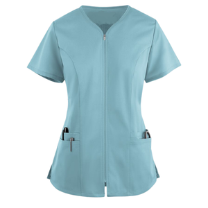 Ensemble d'uniformes Top Scrubs de l'usine Saomai FMF Vêtements médicaux d'hôpital à bas prix Style sportif très doux Options de taille Plus - Product Image 4