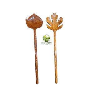 Novelty Wooden Ladle <b>Spoon</b> with Long Handle Twig-Shaped Spatula for Mixing & Stirring <b>Coffee</b> Dessert Soup at Parties - Product Image 2