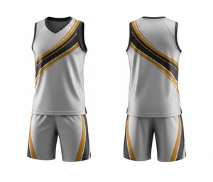 Custom Logo Basketball Kit Sublimated Jersey and Shorts Set Quick Dry Breathable Polyester Team Sportswear For <b>Men</b> Women Youth - Product Image 4