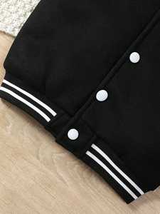 Vestes de baseball personnalisées pour hommes, coupe-vent d'hiver léger, en coton décontracté, en polyester, avec lettrage, grandes tailles - Product Image 2