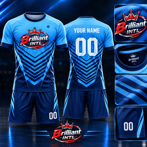 Ensemble de maillots de football personnalisés en sublimation, polyester/coton, manches courtes, séchage rapide, respirant, vêtements de sport imprimés, équipe, 320g, unisexe - Product Image 1