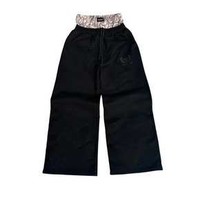 Men’s Retro <b>Hip</b> Hop Flared Pants Letter Embroidery Elastic Waist Drawstring Casual Streetwear Micro Horn Trousers - Product Image 3