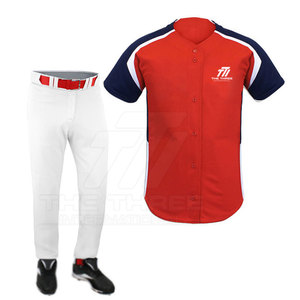 Uniforme de Béisbol para Hombre de Alto Rendimiento, Material Transpirable que Absorbe la Humedad, Conjunto de Pantalones Cortos de Jersey Duraderos, Servicio OEM - Product Image 3