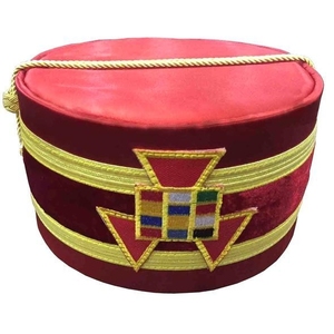Gorra Masónica con Corona, Gorro de Regalia con Bordado de Hilo Metálico Premium, Tocado Personalizado para Logia, Proveedor de Alta Calidad - Product Image 5