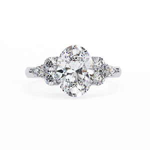Bague en diamant de laboratoire de qualité supérieure, taille ronde |   Diamant en or 10 carats durable avec un éclat de feu exceptionnel, élégance intemporelle - Product Image 2