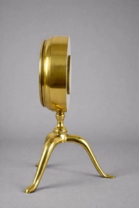 Wholesale Customizable Brass Desk <b>Clock</b> Circular Shape <b>Roman</b> Numerals Quartz Movement Silent Non Ticking Hourly Chiming - Product Image 2