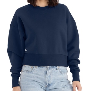 High Quality Women's <b>Sweaters</b> Long Sleeved Blank Pullover <b>Plus</b> <b>Size</b> Plain Sweatshirt Oversized Crewneck Sweatshirt for Women - Product Image 1