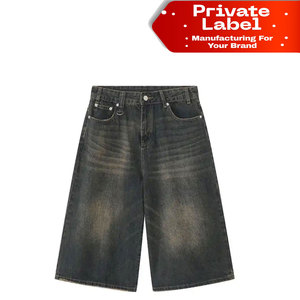 Luxury Feel Premium <b>Men</b> Denim Shorts Custom Brand Light Denim Shorts Cotton Denim Twill <b>Men</b> Denim Shorts Rigid Fabric Utility - Product Image 1