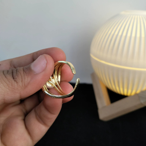 Anillo de Perlas de Agua Dulce, Anillo de Joyería de Perlas Chapado en Oro, Anillo de Perlas de Moda, Fabricante Mayorista - Product Image 4