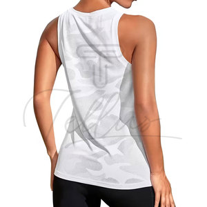 Wholesale Women's Casual High Quality Custom Plain Sleeveless Summer Streetwear Tank <b>Tops</b> Front Quick Dry Breathable - Product Image 3