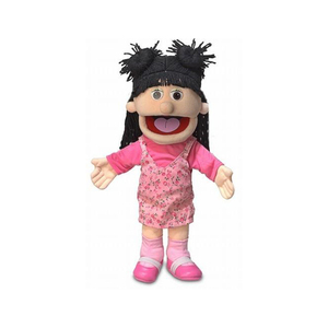 Cleopatra Plush Puppet With Orange Outfit And Black Hair <b>Soft</b> <b>Stuffed</b> Animal <b>Toy</b> For Kids Age 2 To 4 Years Unisex - Product Image 1