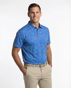 Nouveau T-shirt Polo Unisexe Décontracté 2026 avec Logo Brodé Personnalisé, Tissu CVC Uni 95% Coton 5% Spandex, Doux, pour Homme, Idéal Golf - Product Image 3