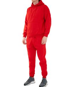 Nouveau style OEM personnalisé 100% coton sweat à capuche vierge et survêtement survêtement évasé surdimensionné pour hommes - Product Image 1