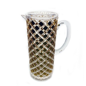Gobelet à eau de camping de style classique de 12 oz en verre highball gaufré en plastique acrylique sans BPA - Product Image 5