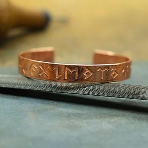 custom engraved <b>copper</b> jewelry gift Antique <b>Copper</b> Plated Cuff Bracelet Vintage Geometric Pattern Unisex <b>Copper</b> Alloy <b>Bangles</b> - Product Image 5