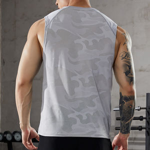 Camiseta Deportiva sin Mangas para Hombre, de Secado Rápido, Transpirable y Ligera, con Estampado Personalizado de Alta Calidad para Correr y Hacer Ejercicio - Product Image 3