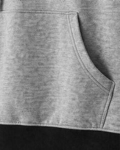 Sudadera con Capucha Gris de Manga Corta para Hombre, Estampada con 'No Days Off', para Gimnasio y Fitness, Sudadera con Capucha y Bolsillo Canguro, Mezcla de Algodón, Estilo Urbano - Product Image 5