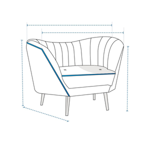 Fauteuil Club Modulaire à Dossier Haut au Design Élégant et Facile à Utiliser, Housses Personnalisées, Revêtement PU Durable, Support OEM/ODM, Polyester 420D/600D - Product Image 6